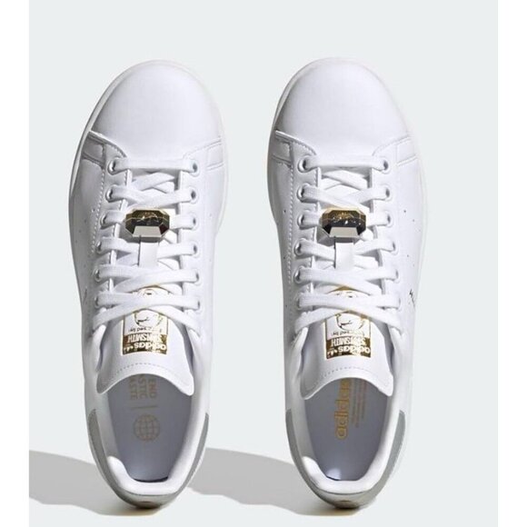 adidas originals Shoes - adidas Originals Stan Smith W White Silver Gold Women 9 Classic Shoe HQ4243